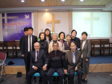 예배 후 마스크를 벗고